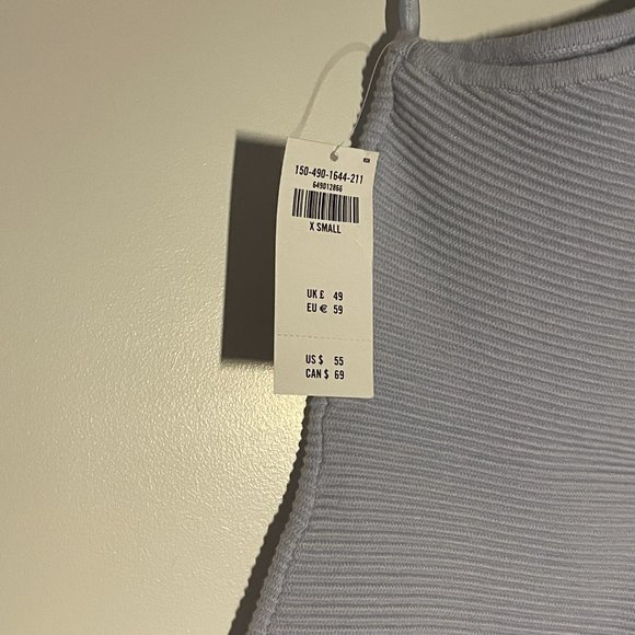 NWT | ABERCROMBIE | Light Blue Ribbed One-Shoulder Bodysuit | XS | - Picture 4 of 5